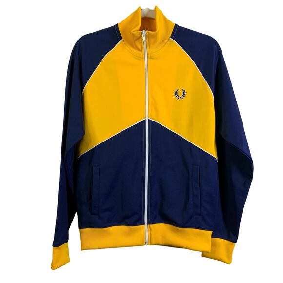 FRED PERRY SPORTSWEAR Track Jacket Training Tennis Golf Full Zip Athletic NWOT - Picture 2 of 14